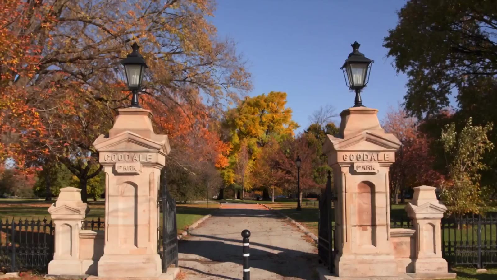 Goodale Park gates in Columbus, Ohio